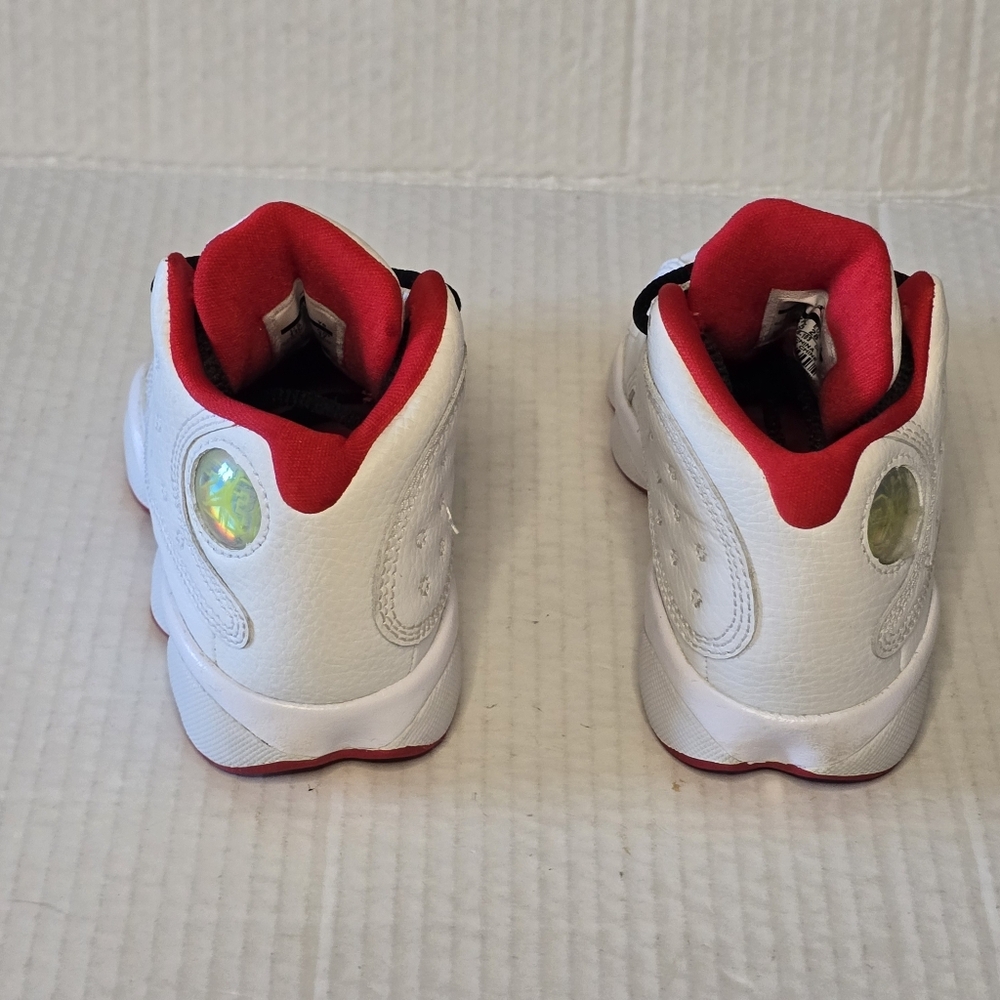 Jordan 13 Retro History of Flight Kids Sneakers Size 11C White Red OG - Picture 4 of 12